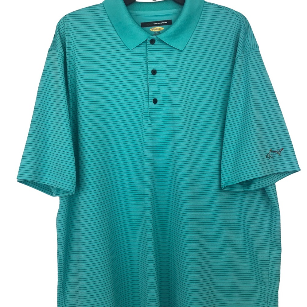 Greg Norman XL Green Short Sleeve Shirt in Flawless Condition.
